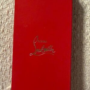 Christian Louboutin Red Box with Gold Script Logo